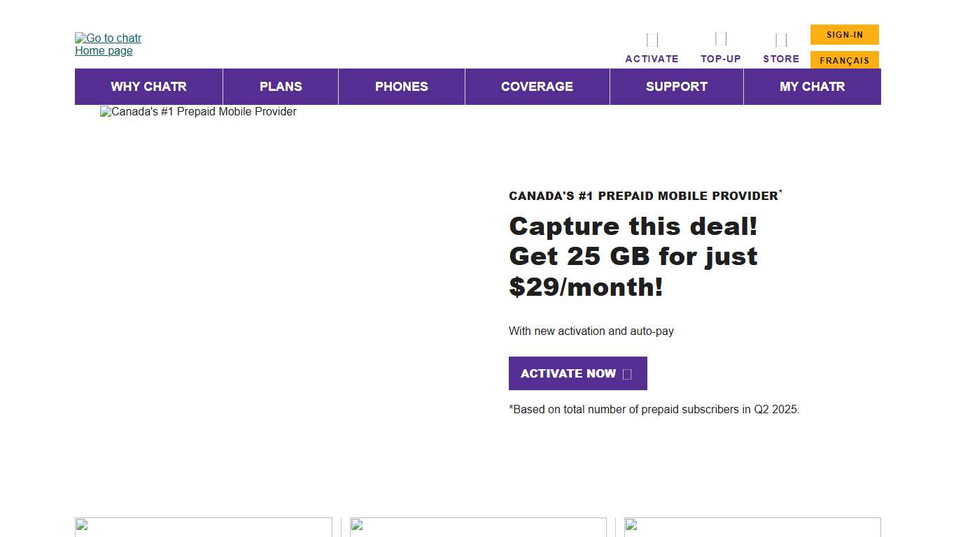 Cheap Prepaid Cellphone Plans with Unlimited Talk Time | chatr Mobile